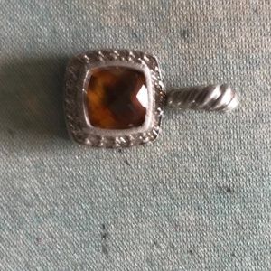 David Yurman Albion Citrine Pendant Sterling